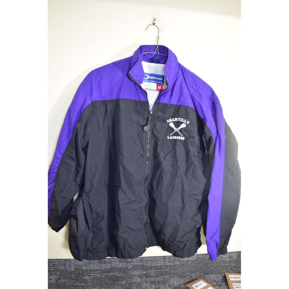 Vintage Chantilly VA High School MENS M Lacrosse LAX Team 1/4 Zip Jacket